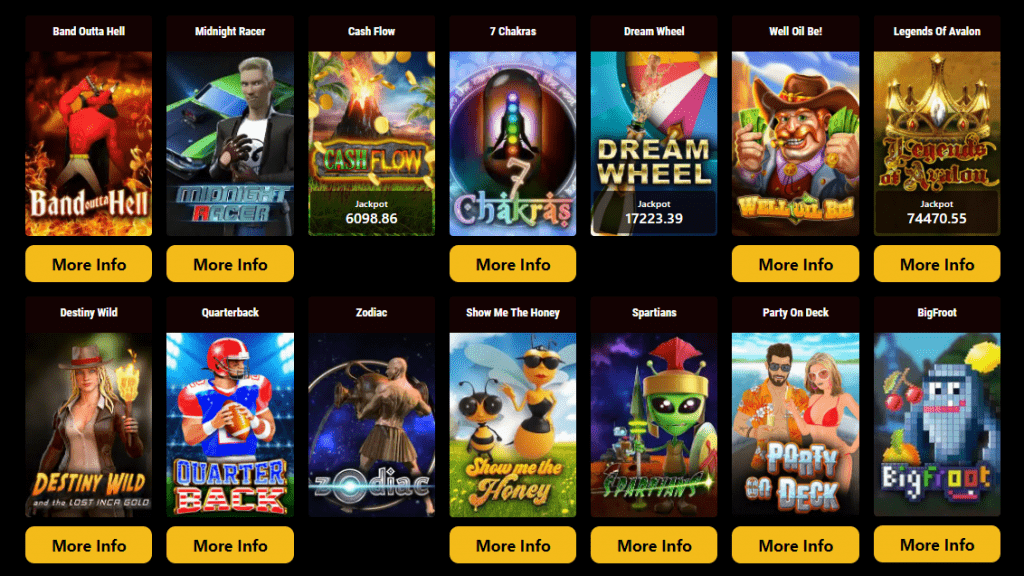 lucky creek casino games